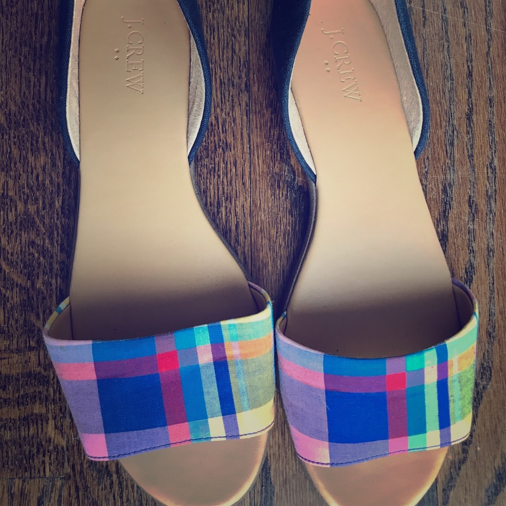 J. Crew Factory Plaid Slip Ons